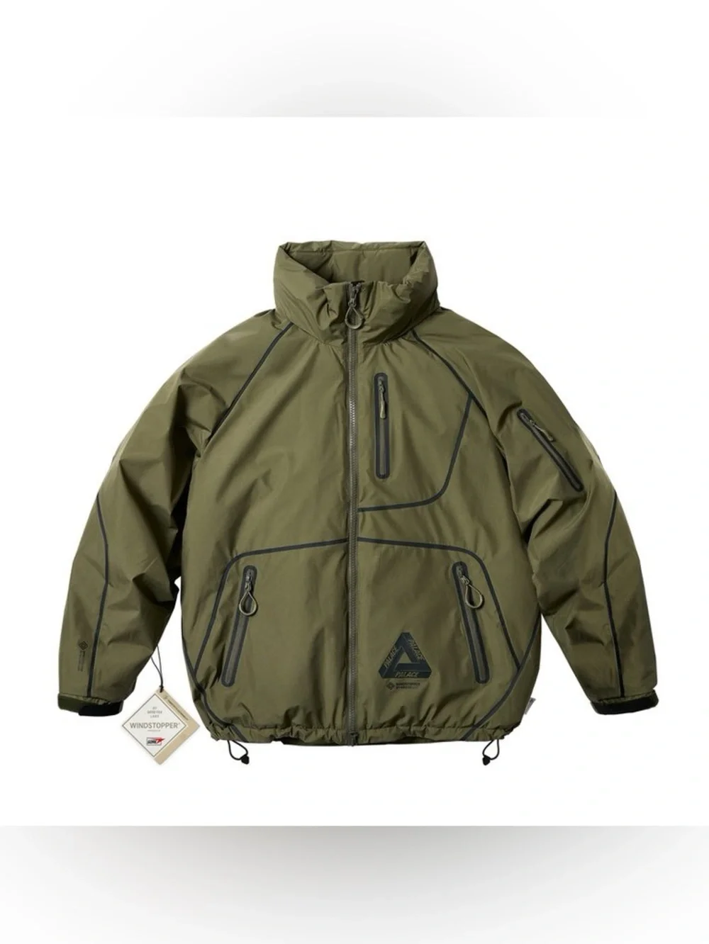 Palace Gore-Tex Infinium Jacket Olive Green, Men's Size XL FW24 Full Zip